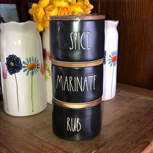 Rae Dunn SPICE MARINATE RUB Cellars Black (Can’t Be Bundled)